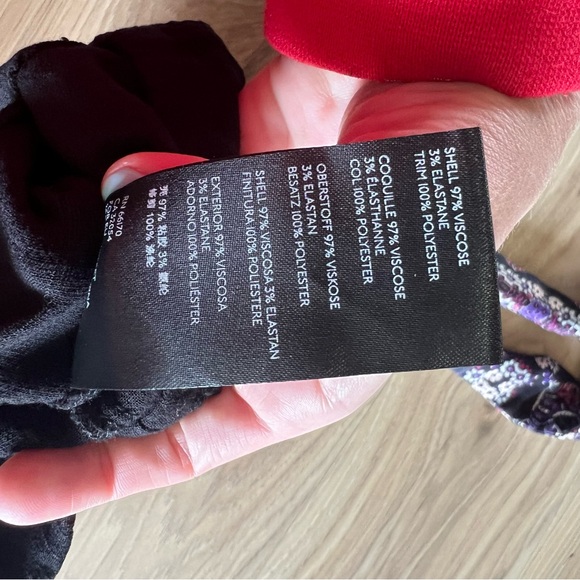 Free People Caroline One Shoulder Scarf Tie Ruched Back Tank Top Black Small - Picture 6 of 8